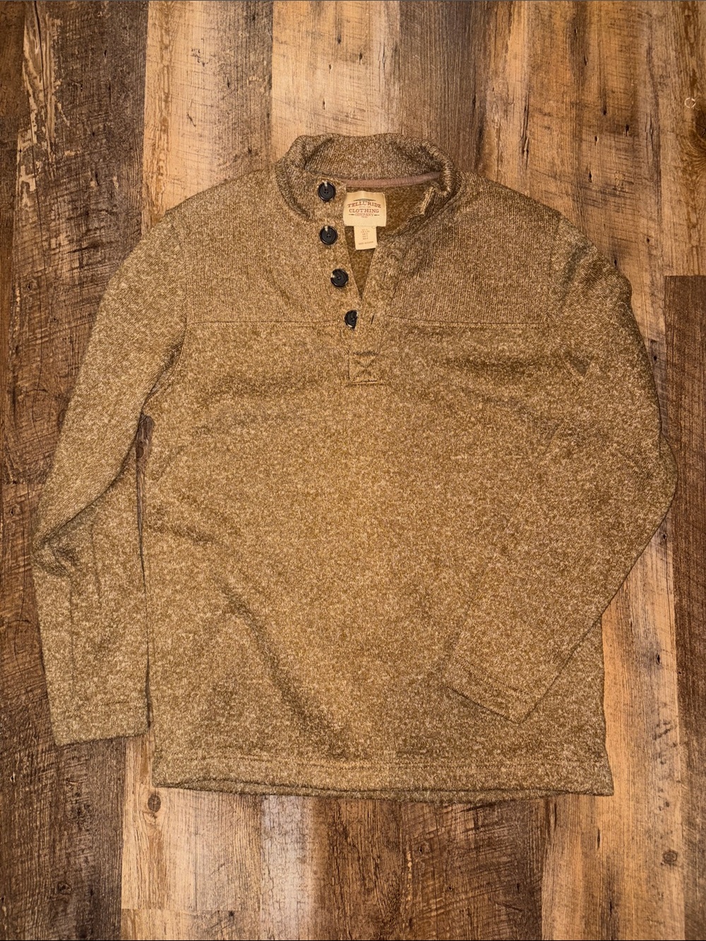Men’s Large 1/4 button front
